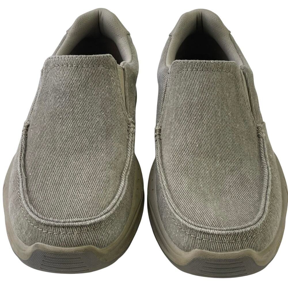 Skechers Mens Relaxed Fit Cohagen Vierra Sneaker Cooled Comfort Slip On Taupe S9 - Picture 3 of 12